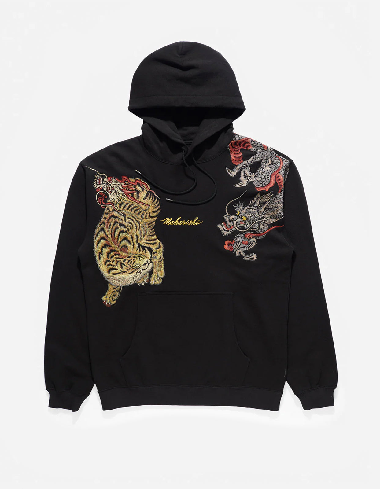 4573 Ying & Yang Hooded Sweat Black