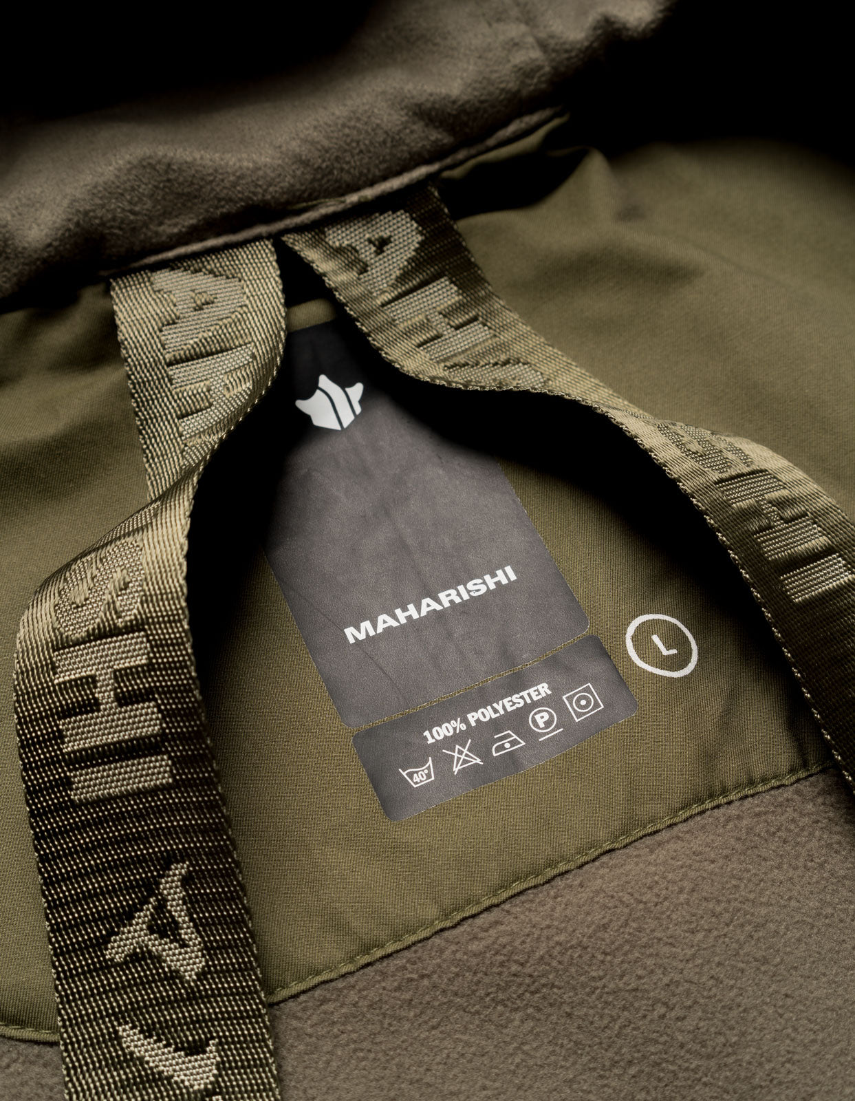 4578 Asym Zipped Hooded Fleece Olive OG-107F