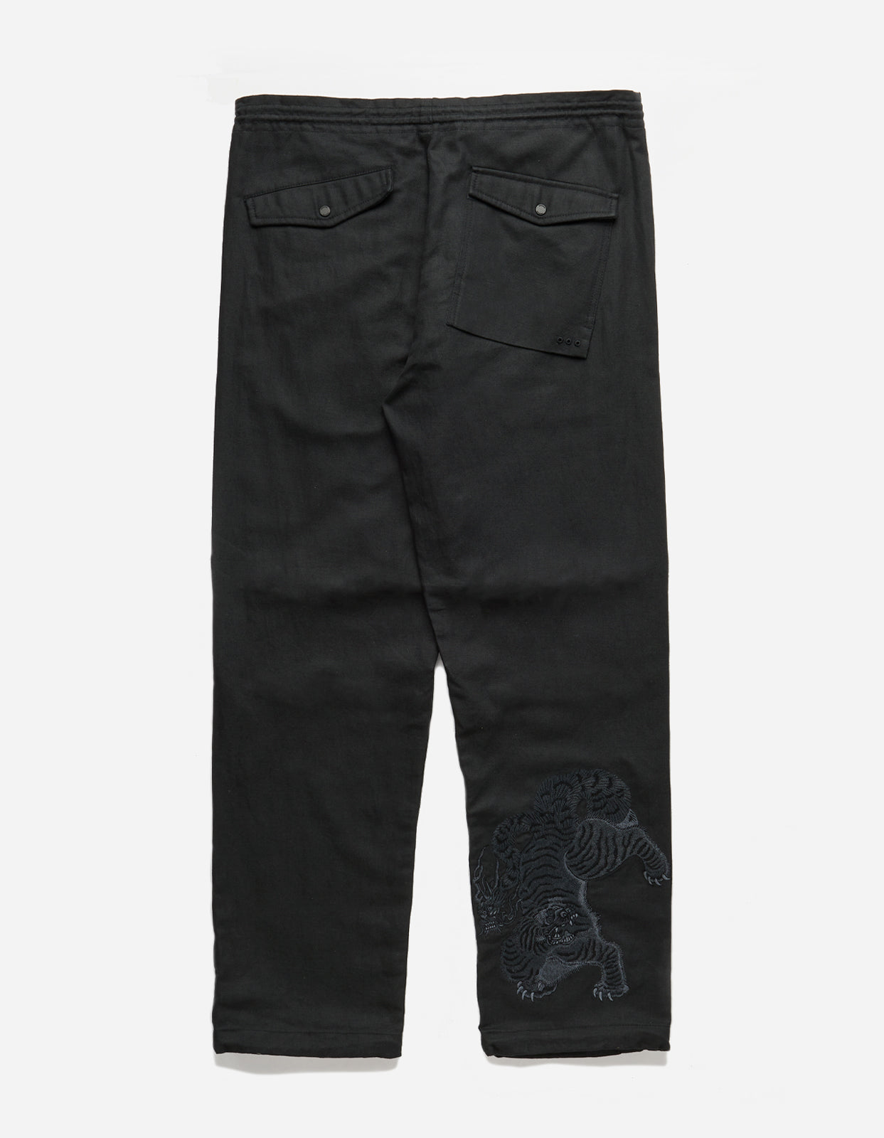 4581 Tiger Embroidered Straight Snopants® Black