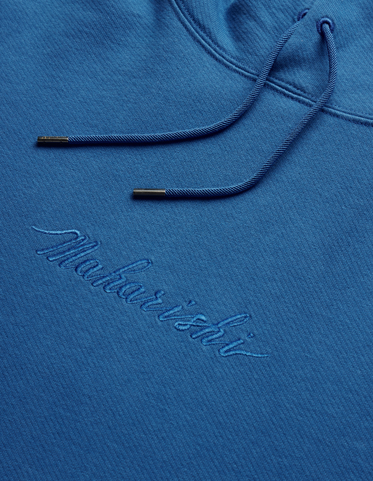 4622 Maharishi Organic Hooded Sweat Workwear Blue