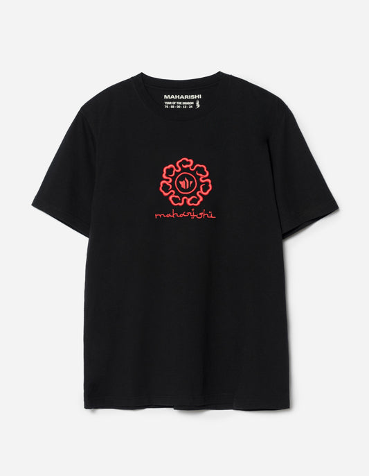1378 Spiral Temple T-Shirt Black