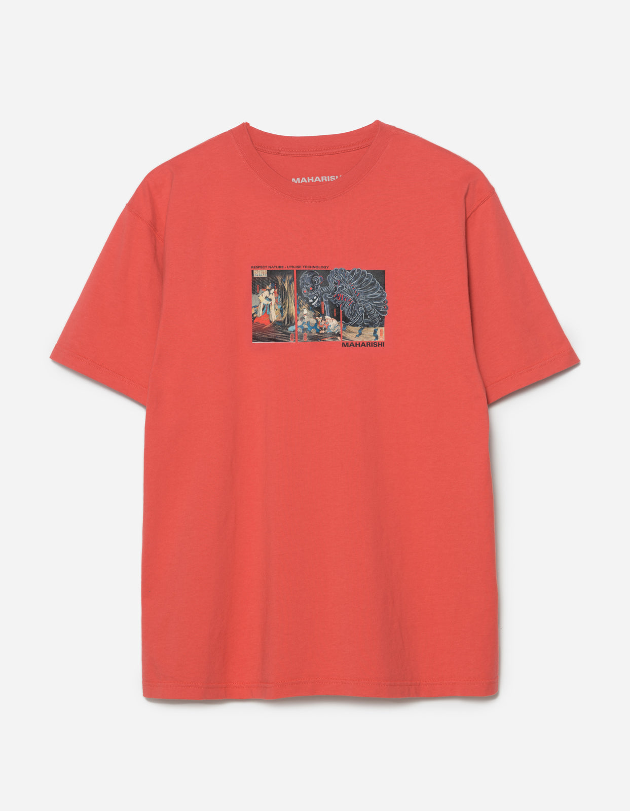 1395 Cyber Skeleton T-Shirt Light Lama Red – Maharishi