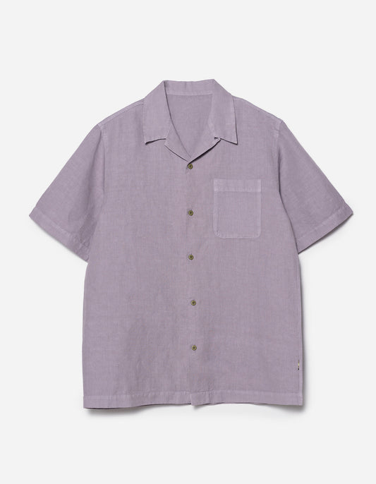 5211 Hemp Camp Collar Shirt Purple Ash