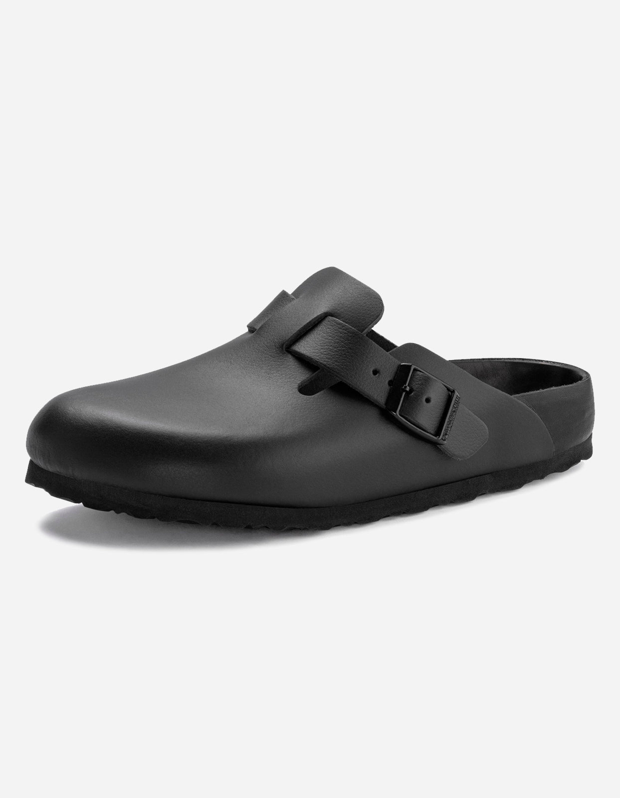 Birkenstock Boston Exquisite Natural Leather Black