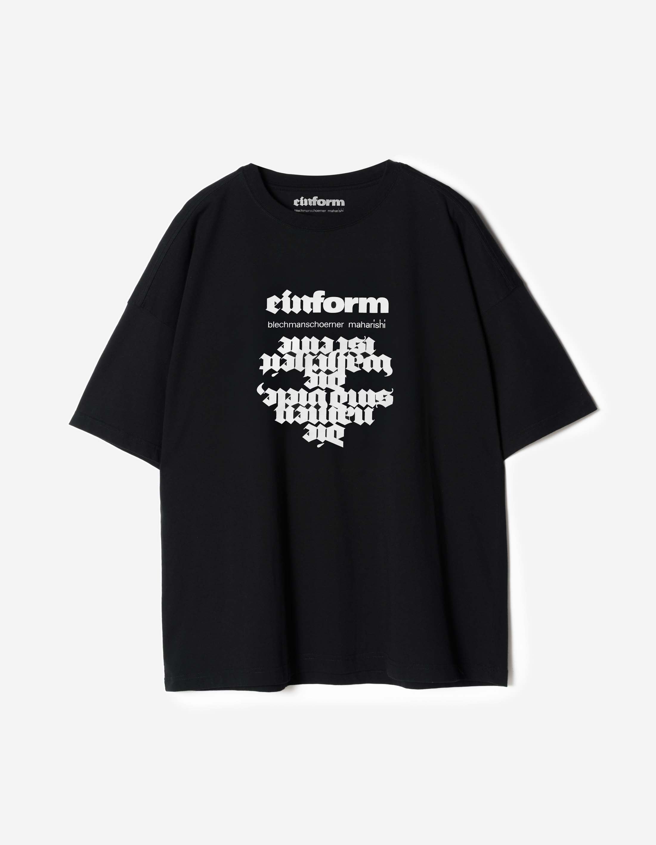 ミュージシャン BECOME TREE BLACK/Over size T-shirts 7397 Maha Einform Oversized S/S T-Shirt Black – Maharishi