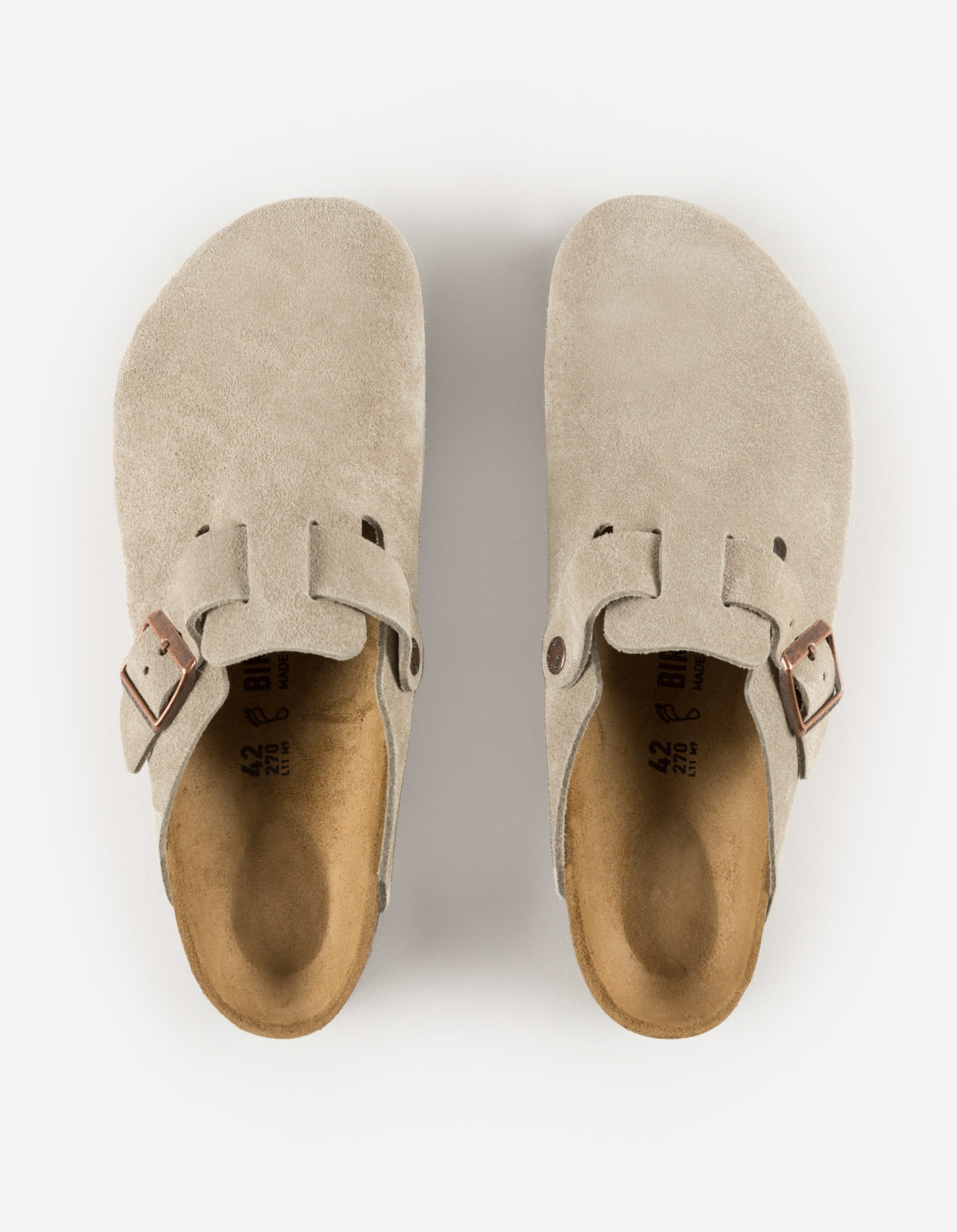 Birkenstock Boston SFB Suede Leather Taupe