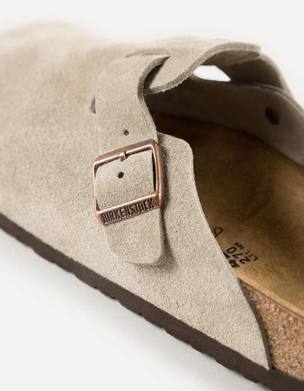 Birkenstock Boston SFB Suede Leather Taupe