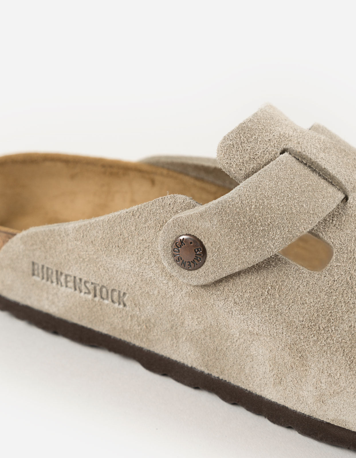 Birkenstock Boston SFB Suede Leather Taupe