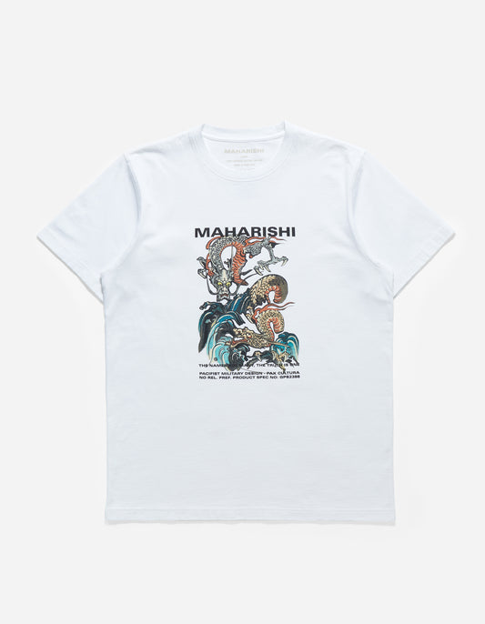 1080 Double Dragons Organic T-Shirt White