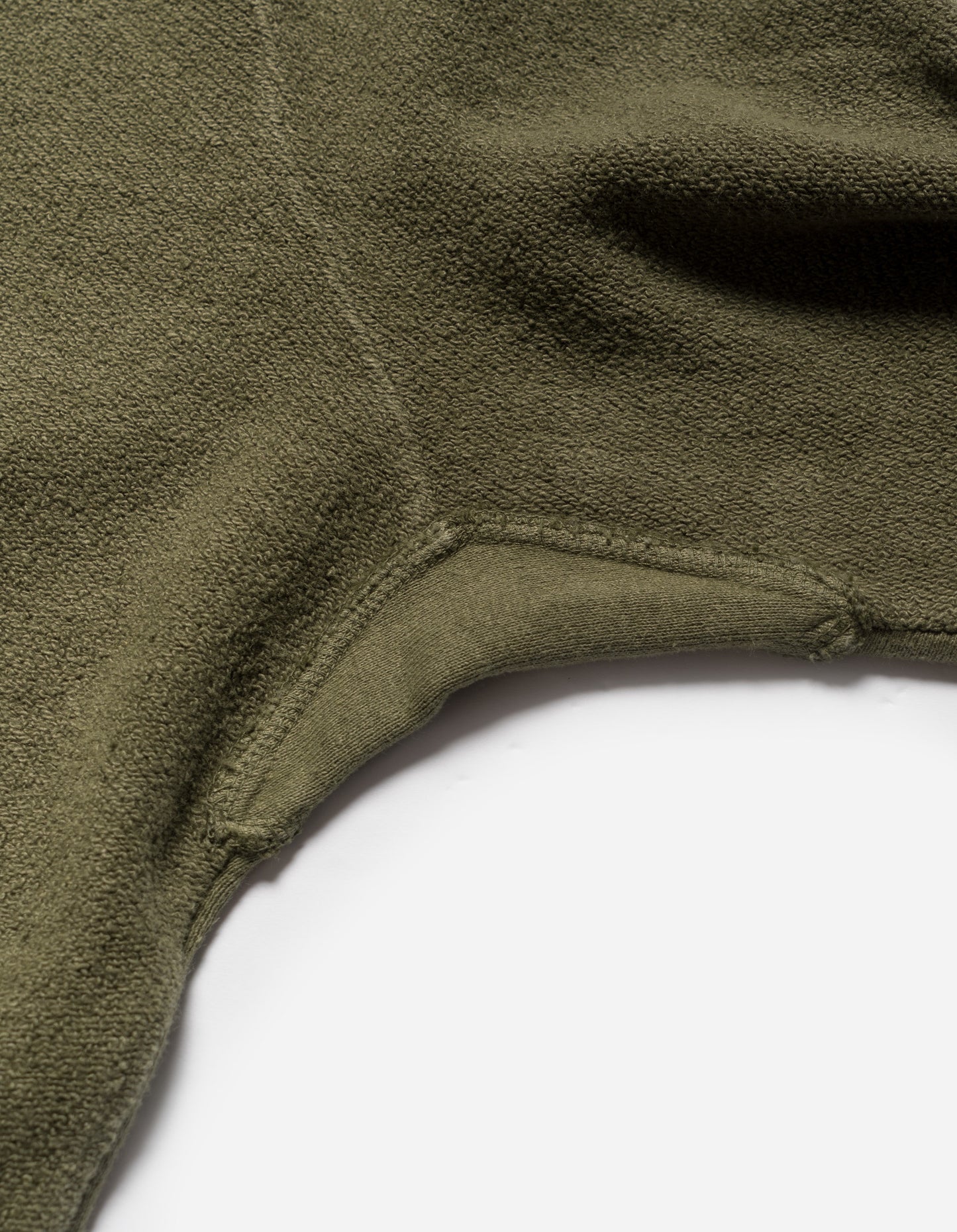 5001 Kesagiri Hemp Crew Sweat Olive OG-107F