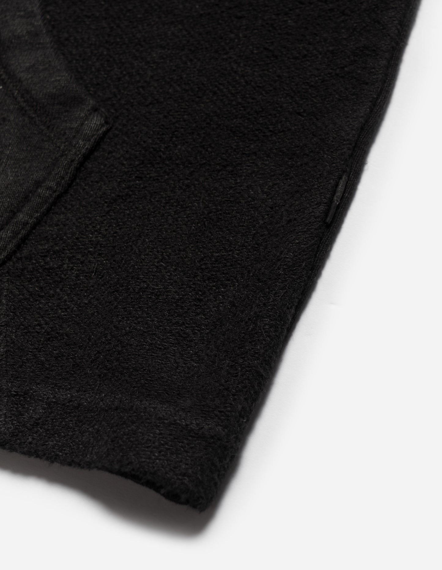 5002 Kesagiri Hemp Hooded Sweat Black BLK-108F