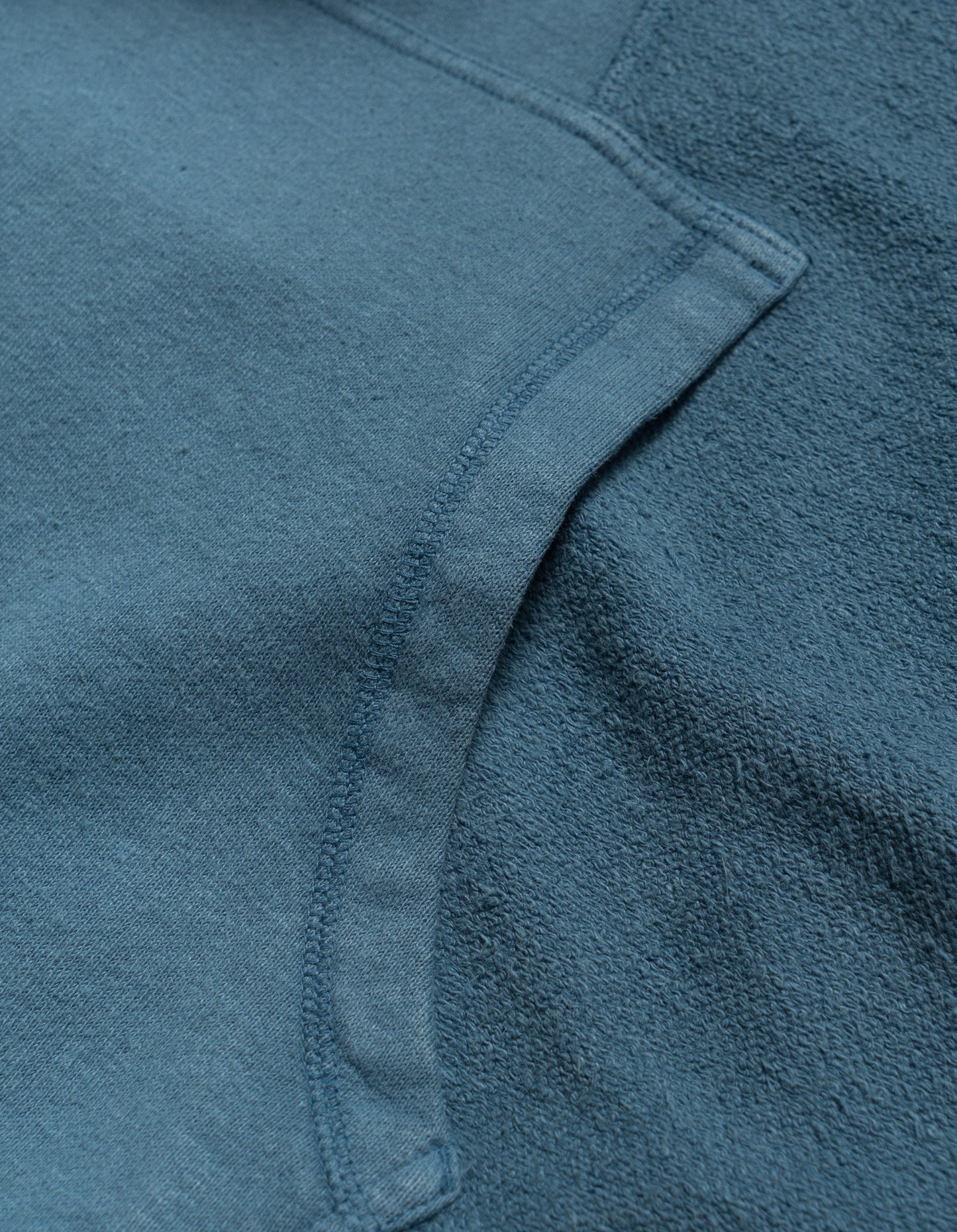 5002 Kesagiri Hemp Hooded Sweat Subdued Blue