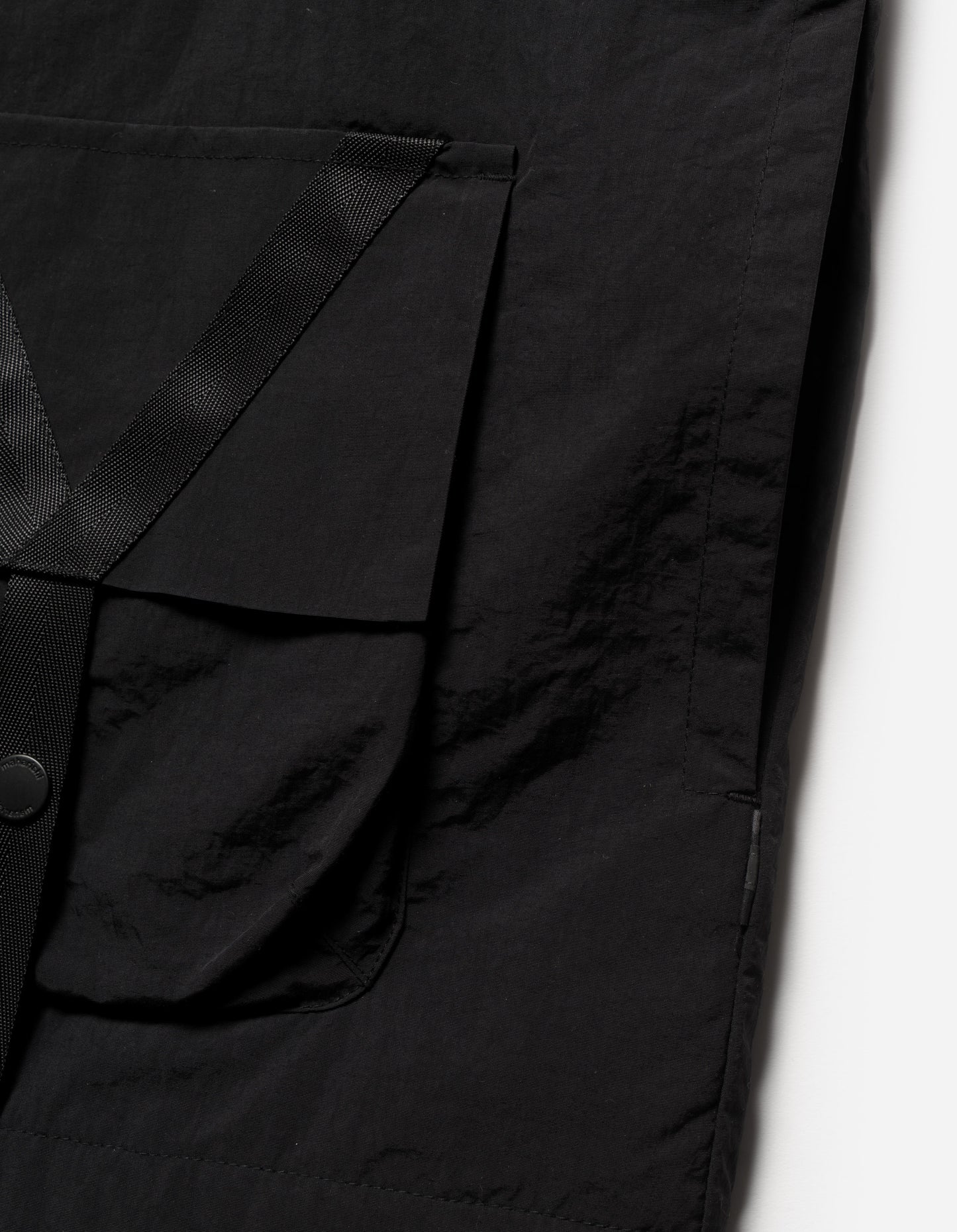 5038 Veg Dyed Tech Cargo Vest Black