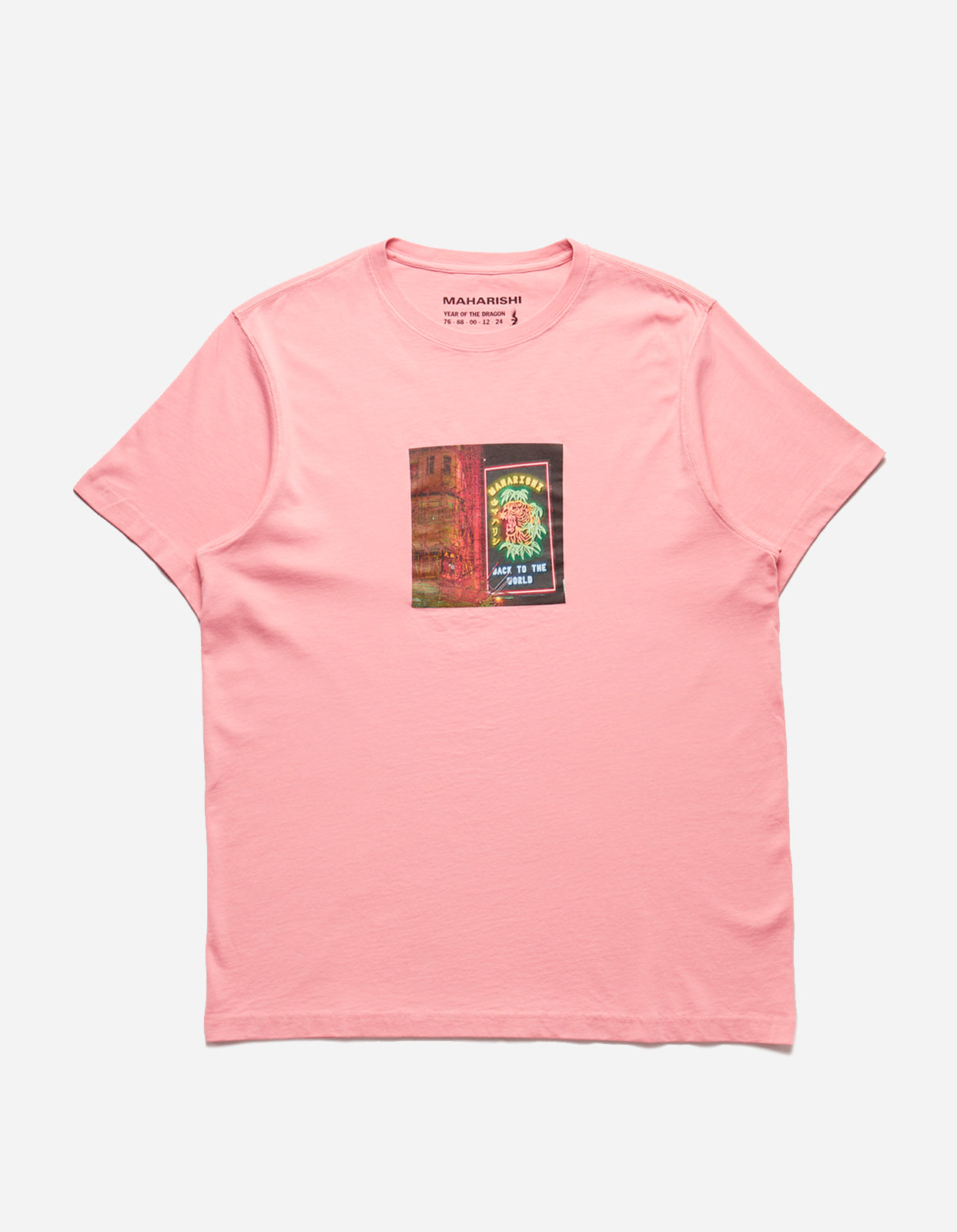 1281 Neon Tiger T-Shirt Flag Pink
