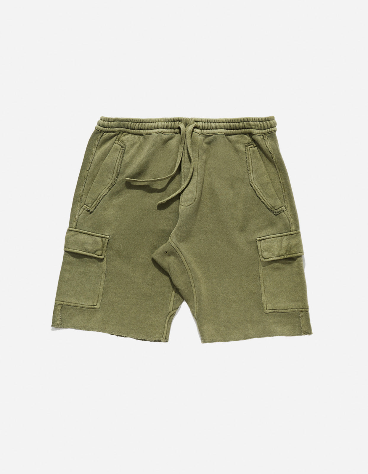 Mens olive green best sale cargo shorts