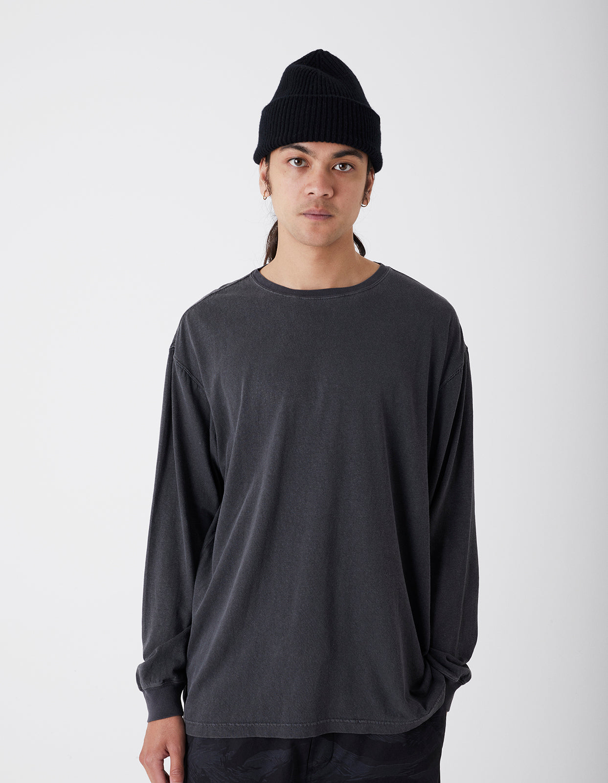 4030 Hemp Organic L/S T-Shirt Black BLK-108F