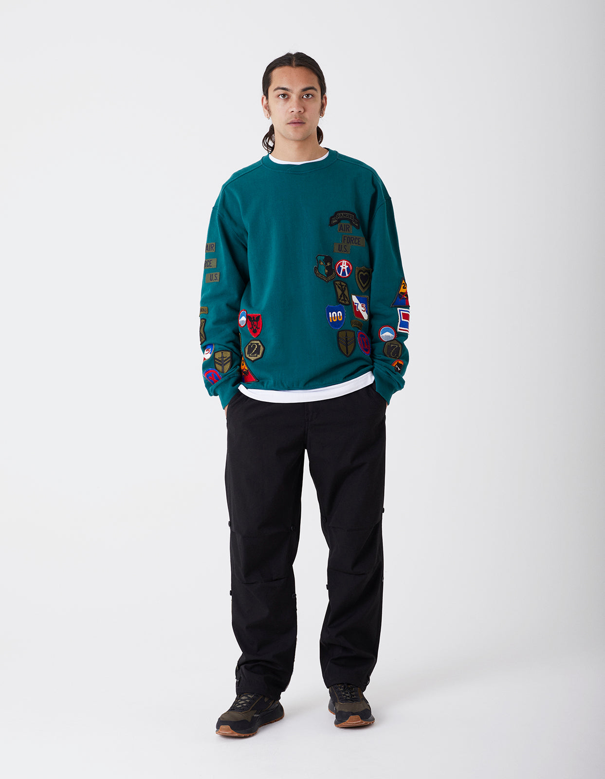 4040 Mahapatchco. Upcycled Crew Sweat Dark Teal