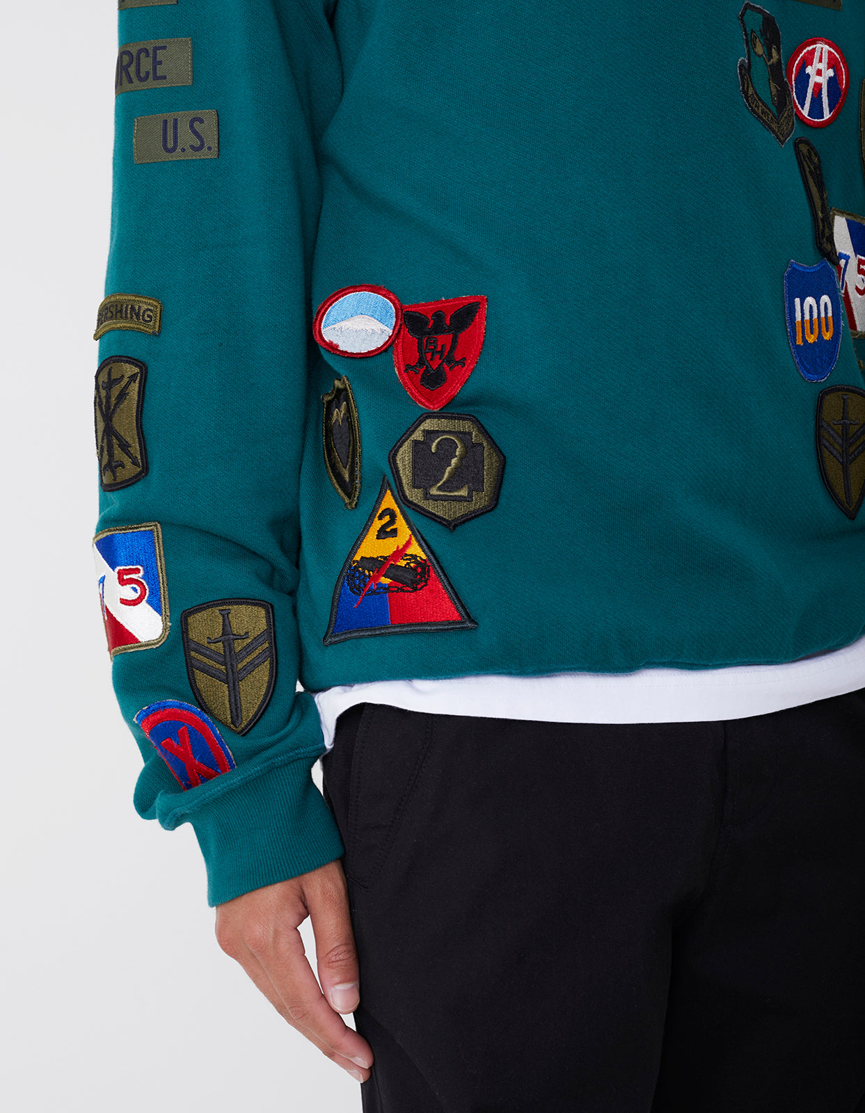 4040 Mahapatchco. Upcycled Crew Sweat Dark Teal