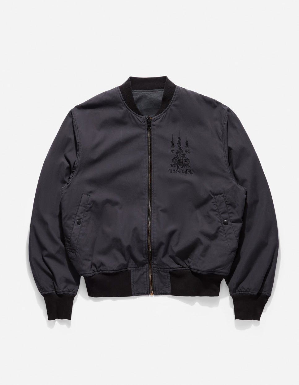 Camo Reversible Flight Jacket Subdued Night/Black - Maharishi