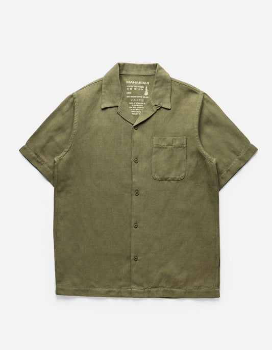 5005 Hemp Camp Collar Shirt Olive OG-107F
