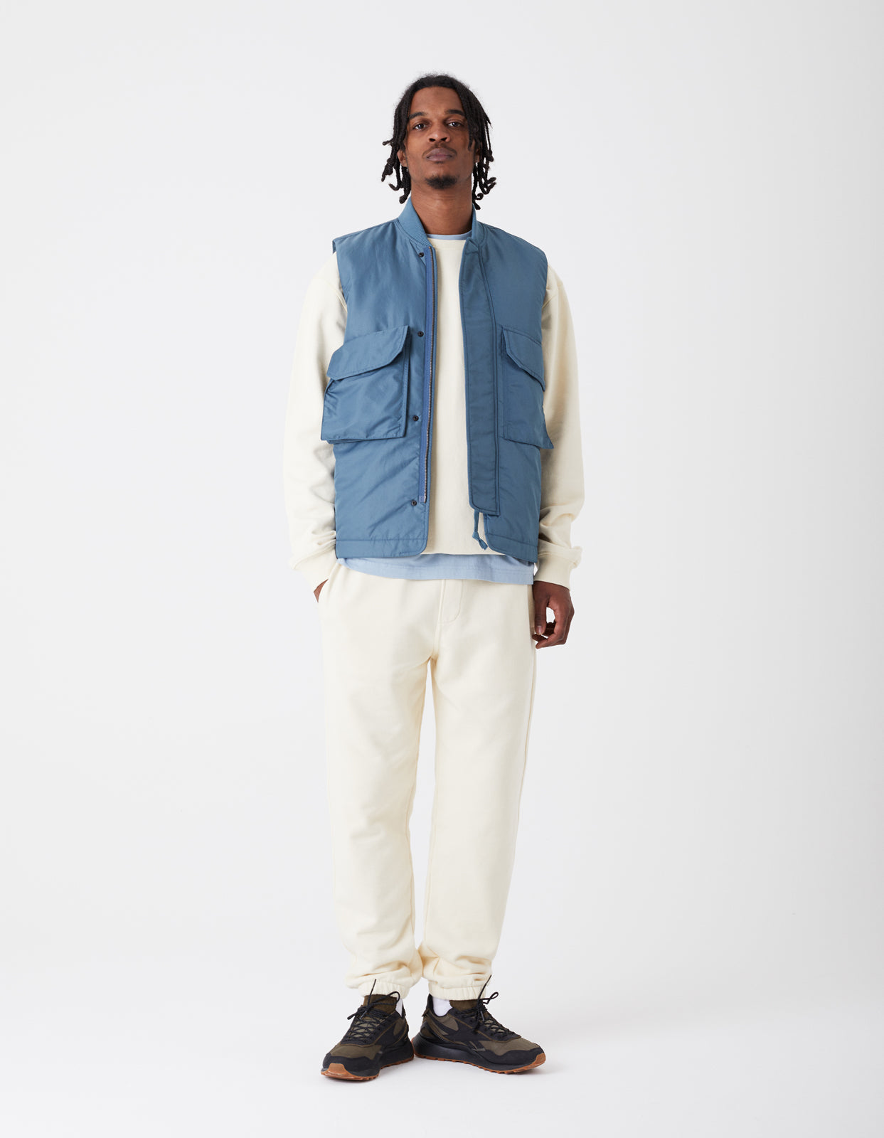 8093 MA Flight Vest · Flight Nylon Petrol Blue