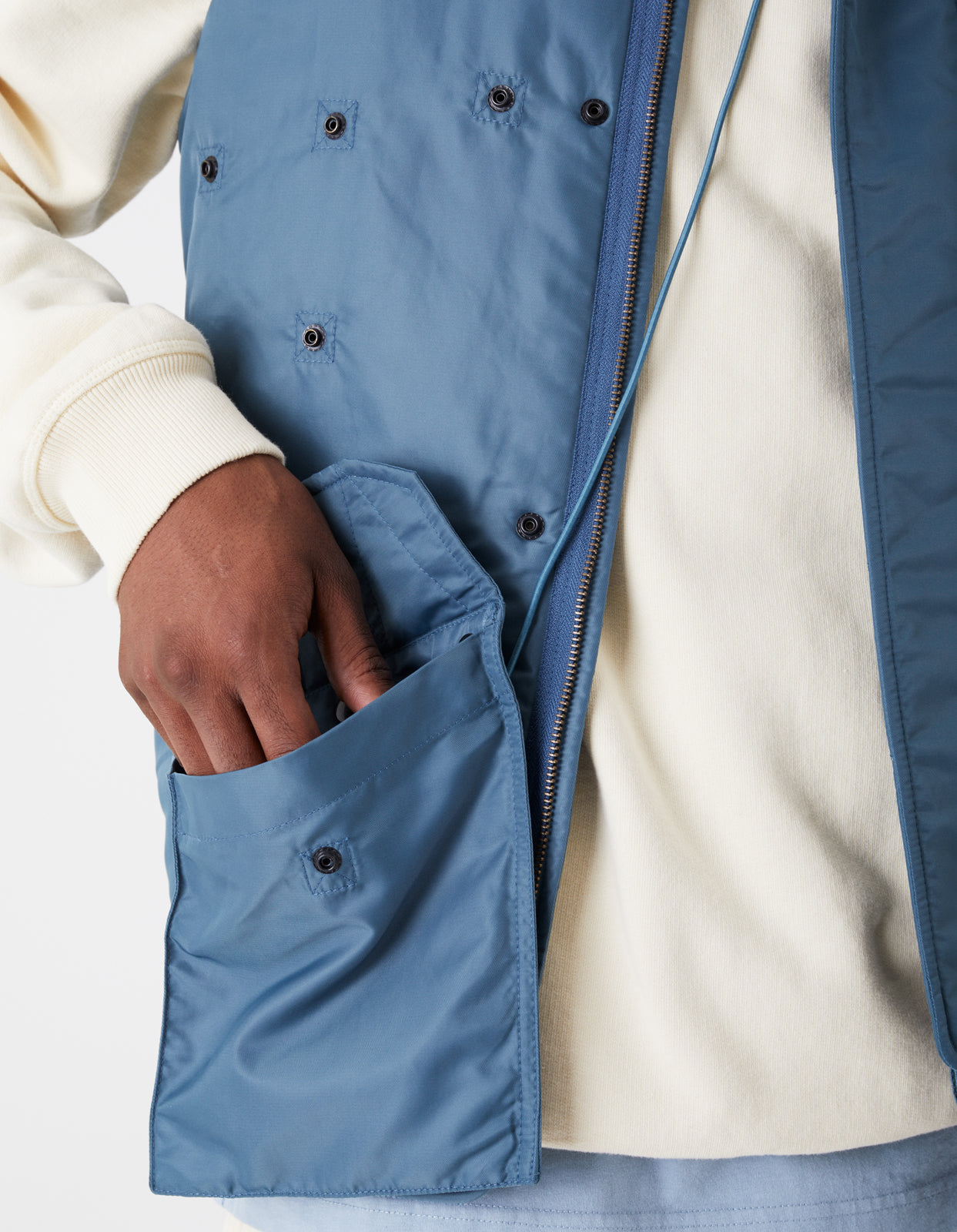 8093 MA Flight Vest · Flight Nylon Petrol Blue