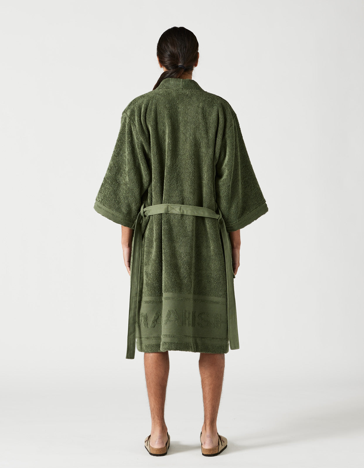 9872 Kimono Robe · Organic Cotton 600 Olive