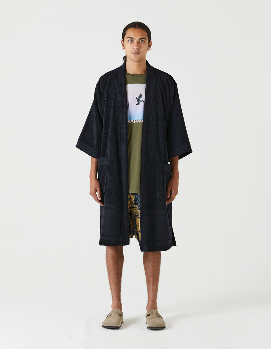 9872 Kimono Robe · Organic Cotton 700 Black