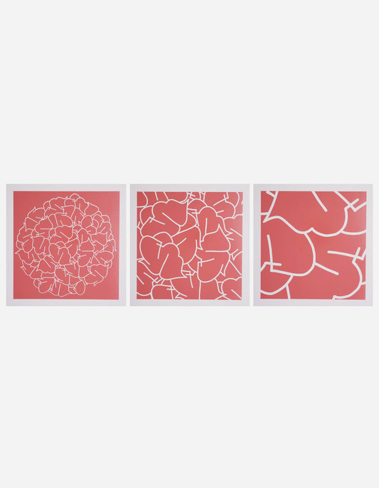Teach YE-96, 97 & 98 Triptych Pink