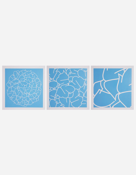 Teach YE-108, 109 & 110 Triptych Light Blue