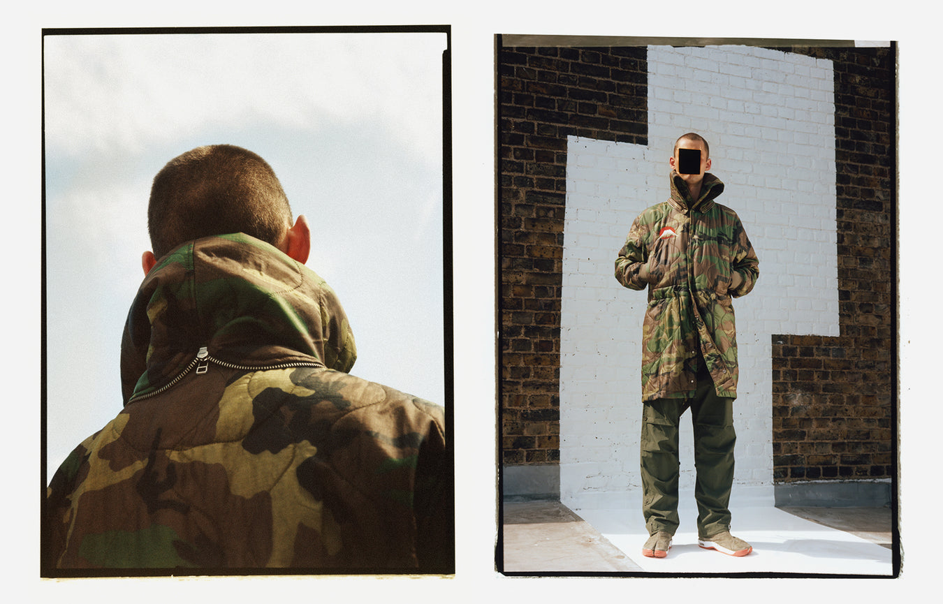 Upcycled Vintage U.S. Army Camo Poncho Liners