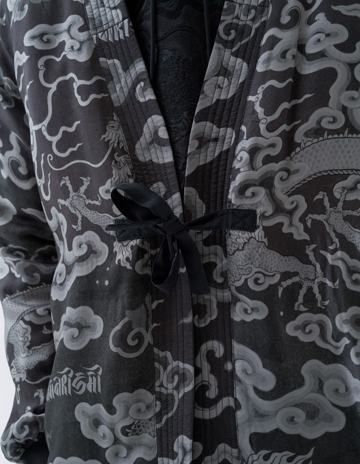 5027 30th Anniversary Reversible Kimono Black
