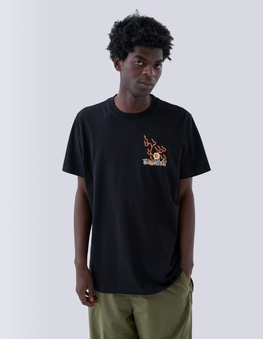 1254 Flaming Pearl T-Shirt Black