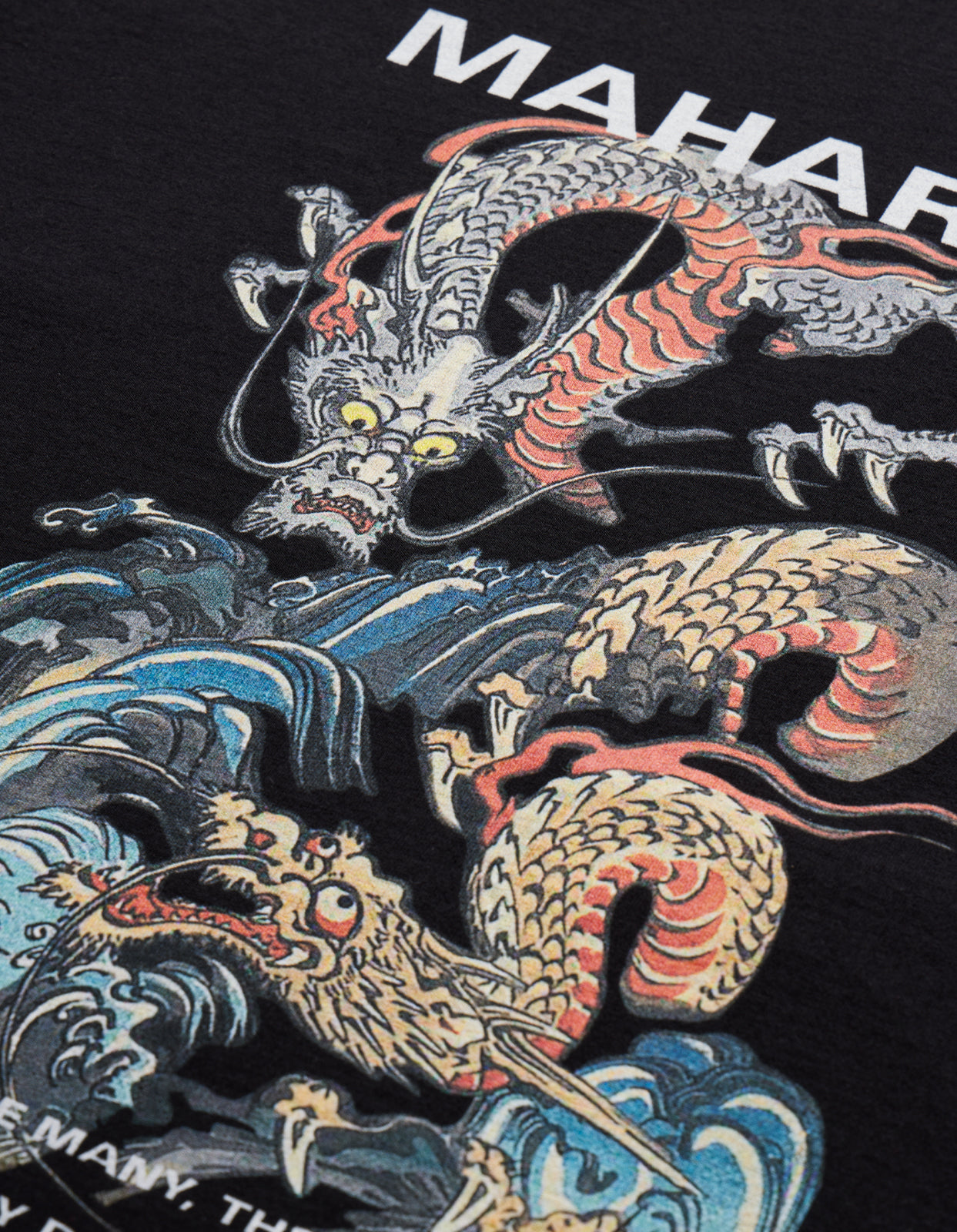 Maharishi | Double Dragons Organic T-Shirt Black