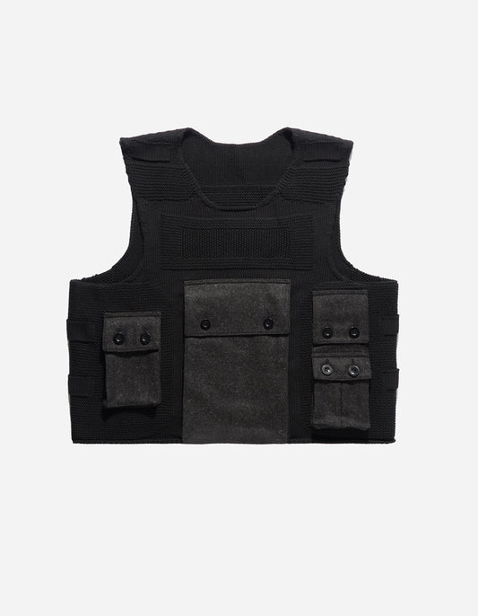 1092 Knitted Ballistic Vest Black