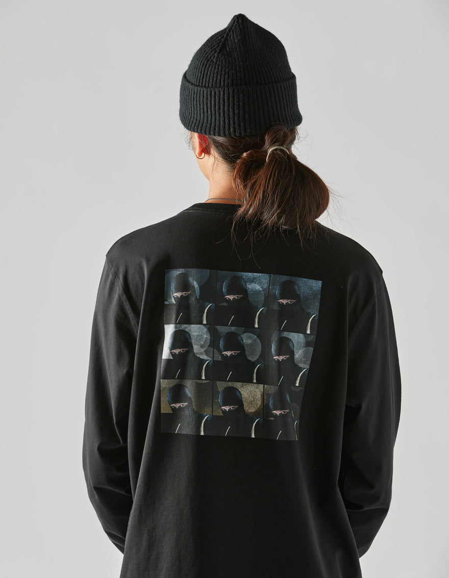 1106 The Jaguar Mask L/S T-Shirt Black