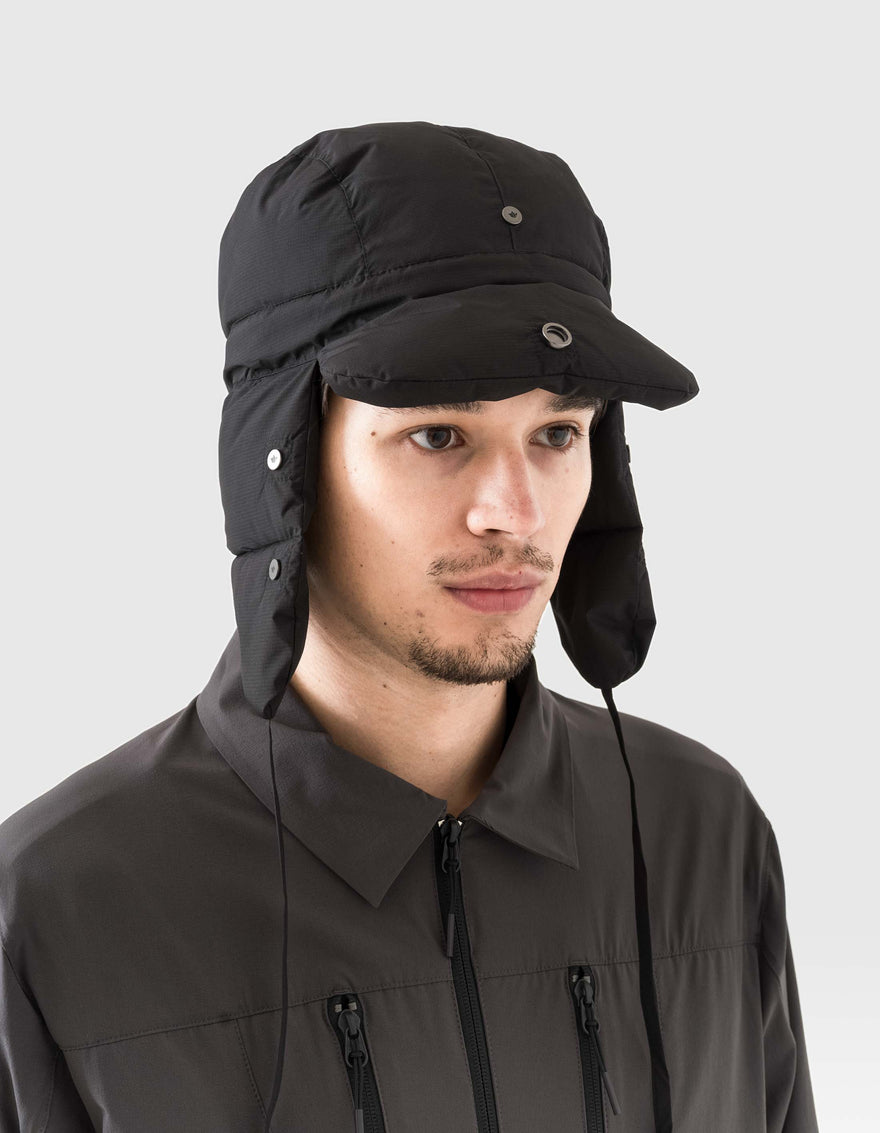 1383 Padded Aviator Hat Black
