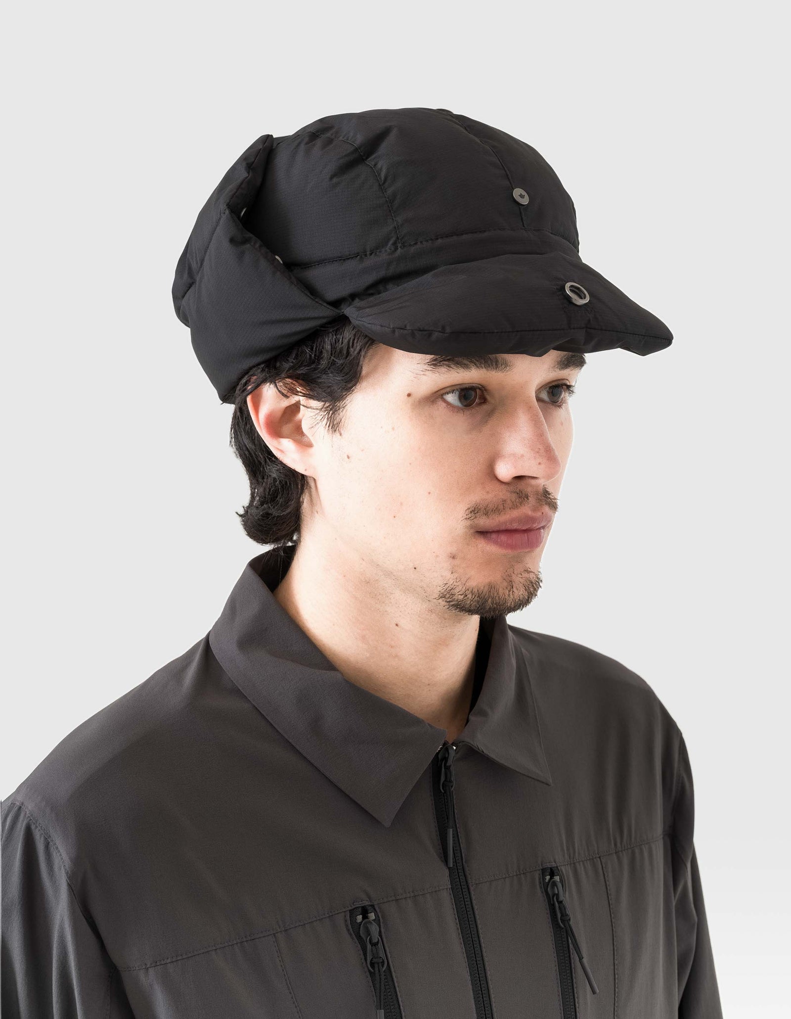 1383 Padded Aviator Hat Black