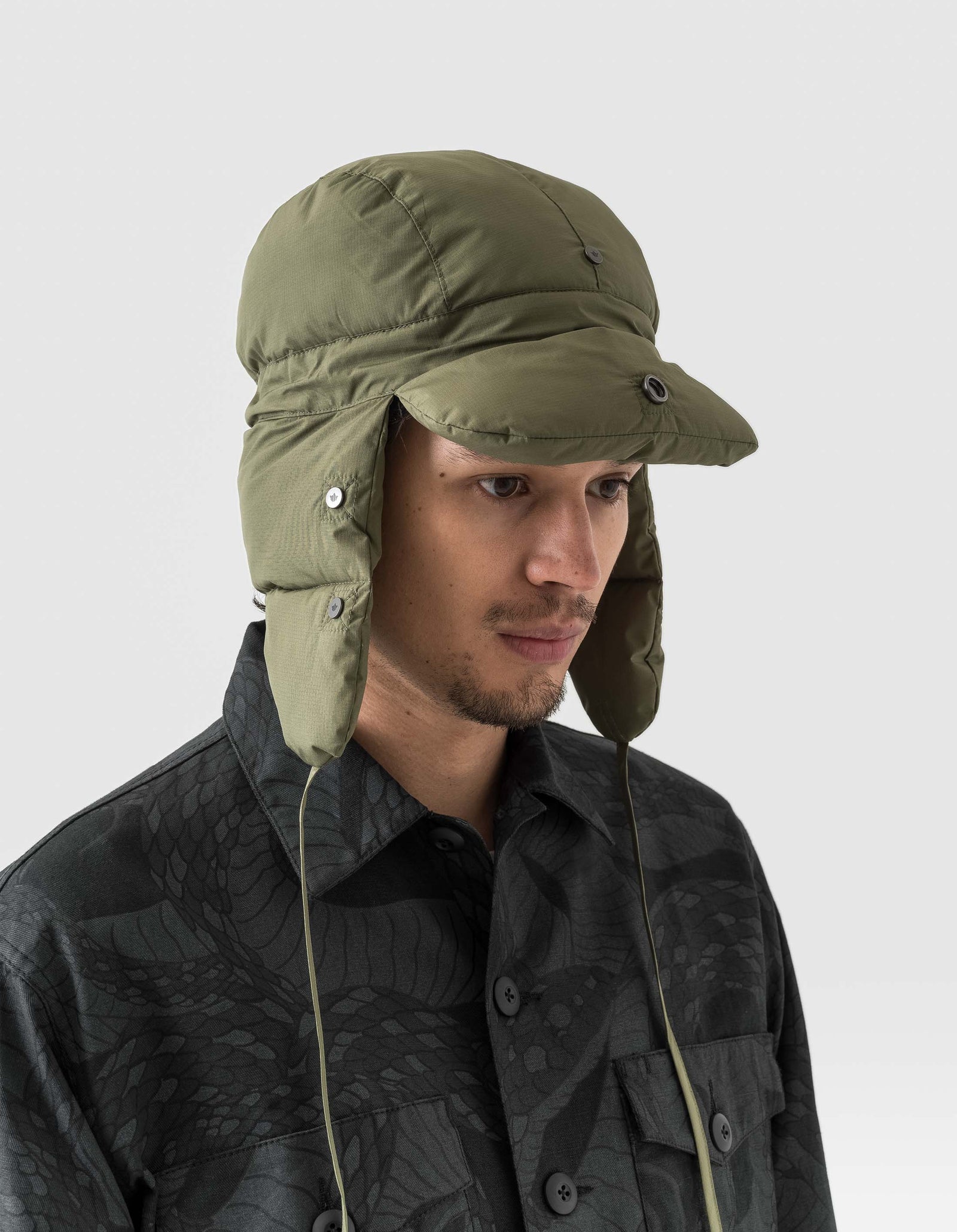 1383 Padded Aviator Hat Olive