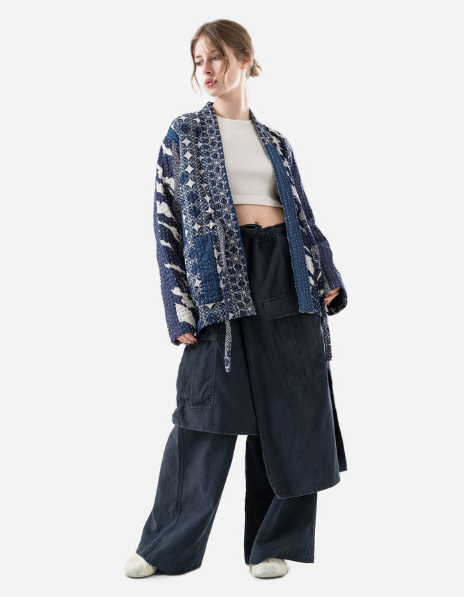 1470 Mahaboro Kimono Jacket Navy/Ecru