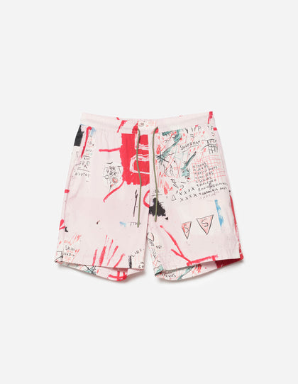 1483 Basquiat Year of the Snakeman Swim Shorts Pink