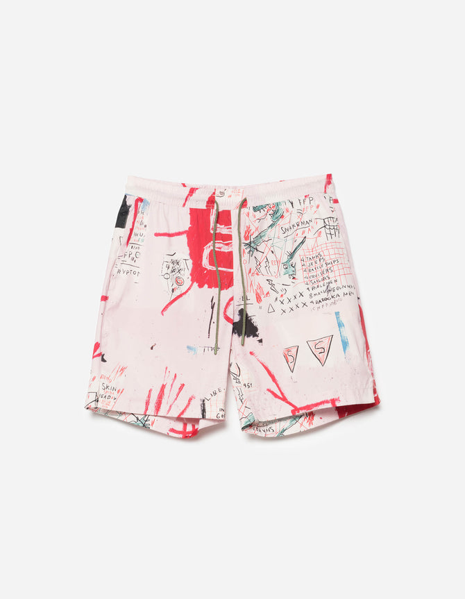 1483 Basquiat Year of the Snakeman Swim Shorts Pink