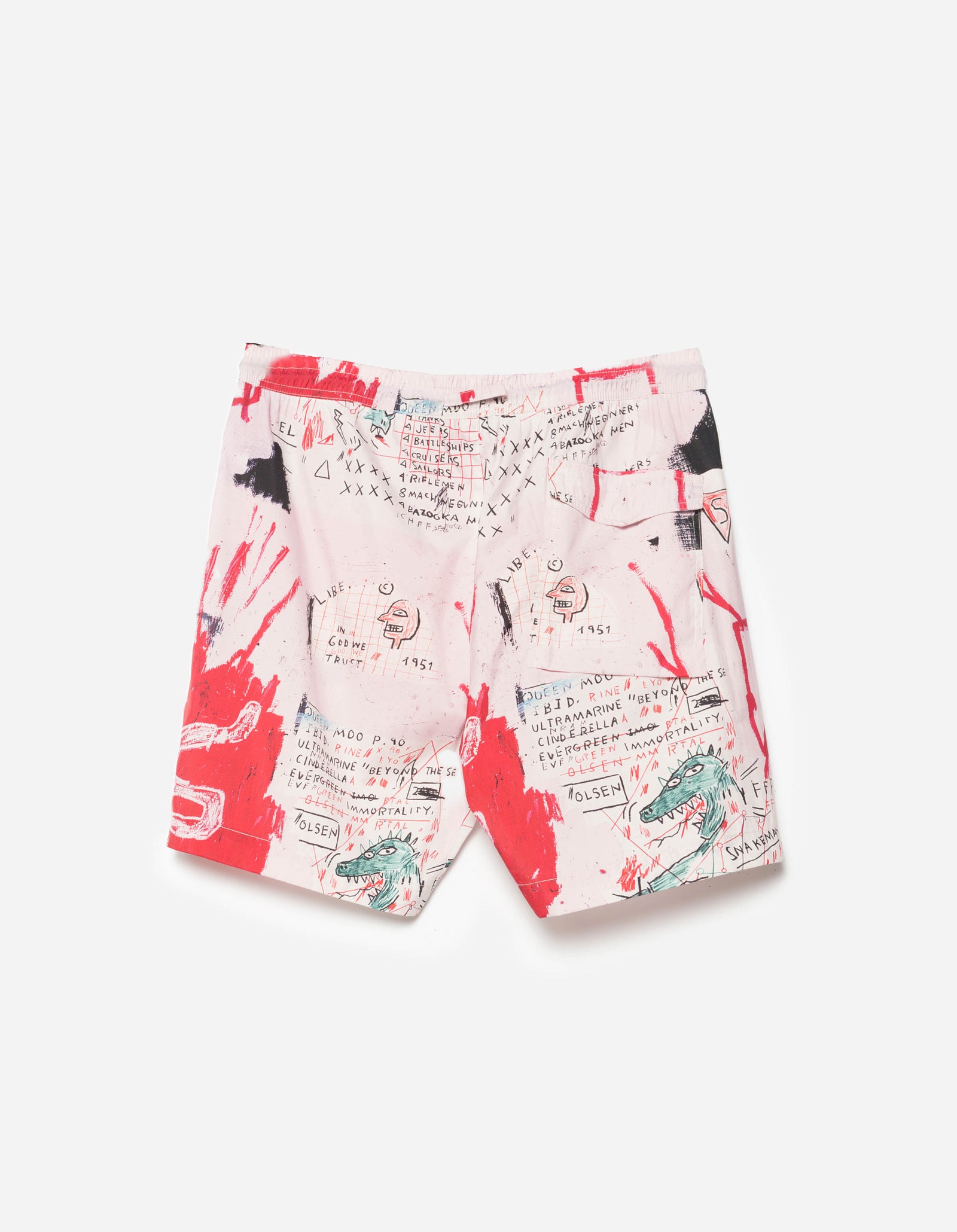 1483 Basquiat Year of the Snakeman Swim Shorts Pink