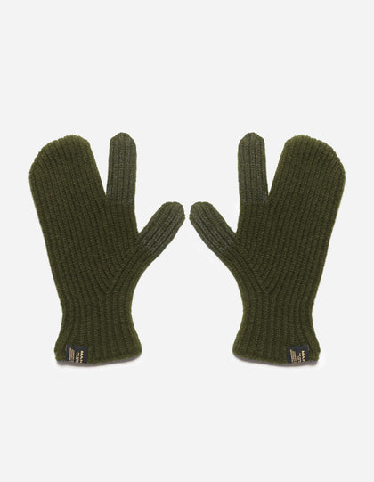 1538 Maha Wool Trigger Touch Gloves Olive