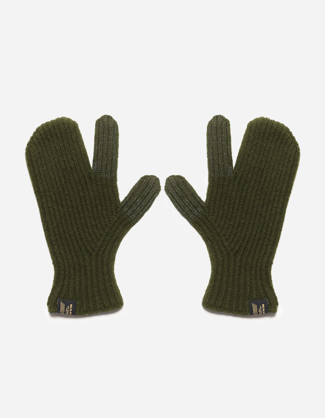 1538 Maha Wool Trigger Touch Gloves Olive