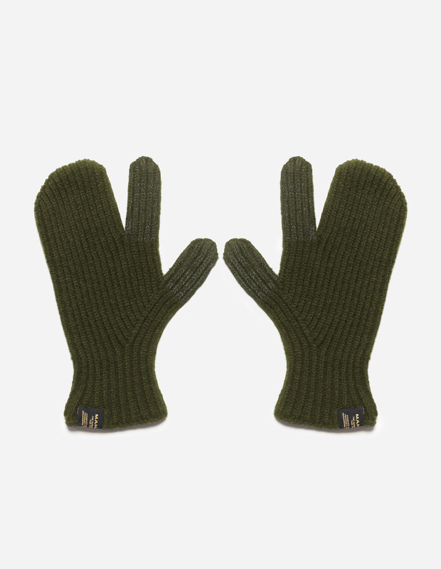 1538 Maha Wool Trigger Touch Gloves Olive