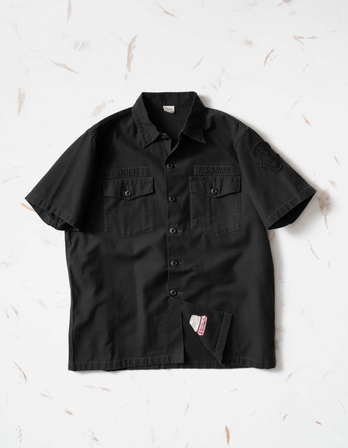 2006 Embroidered Utility Shirt 3rd Pattern Mod. Black BLK-108FF