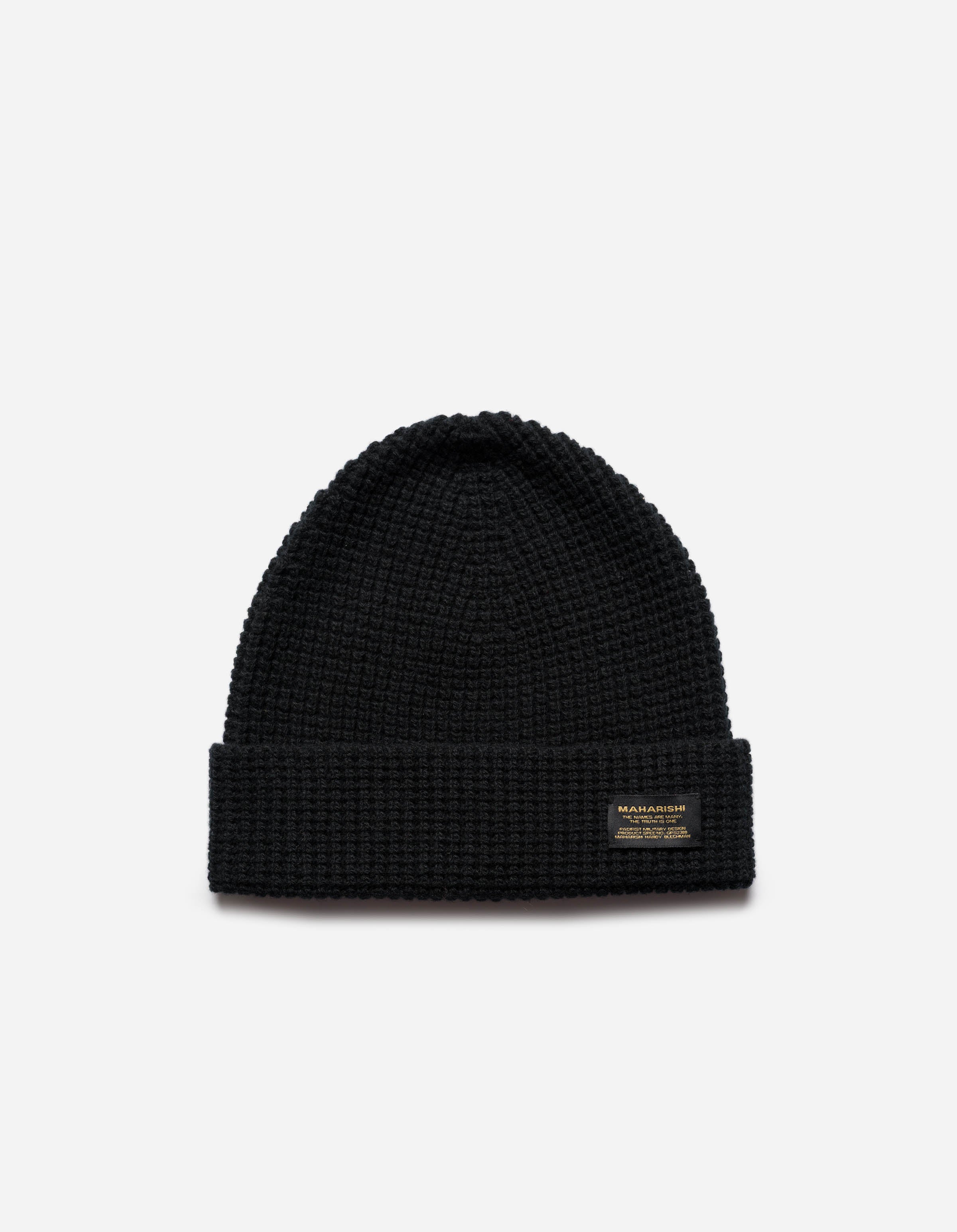 1405 Maharishi Lambswool Beanie Black