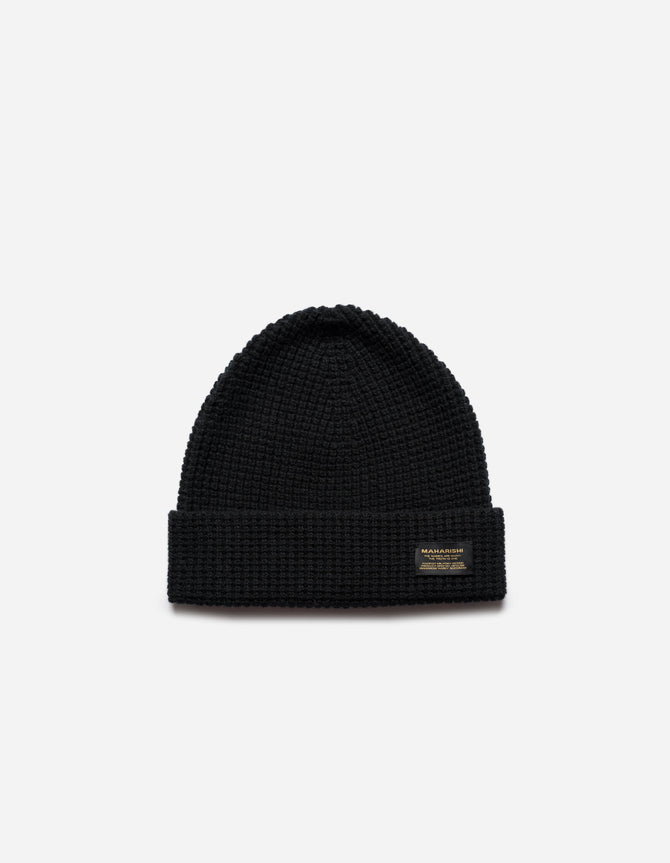 2212 Maharishi Knit Beanie Black