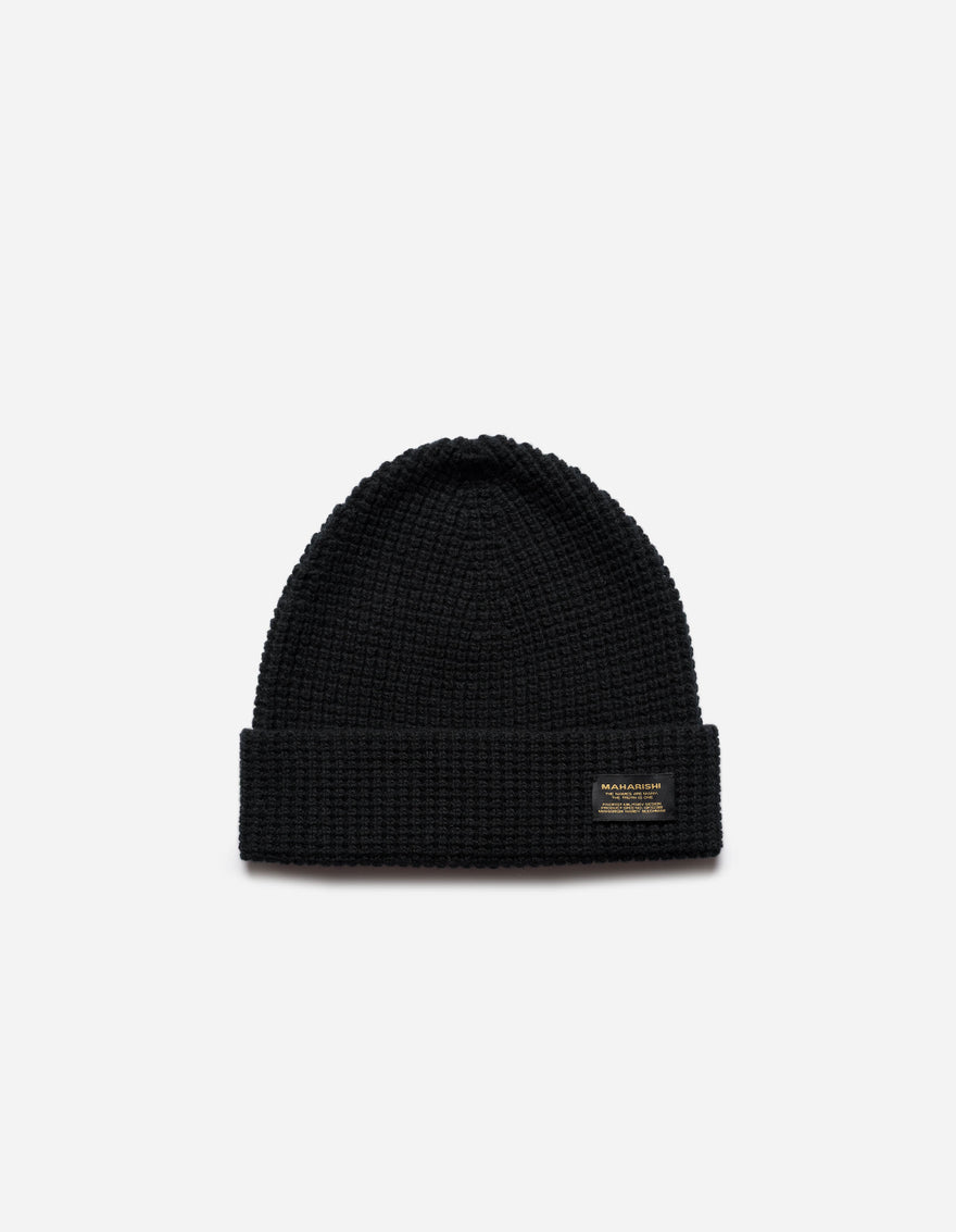 2212 Maharishi Knit Beanie Black